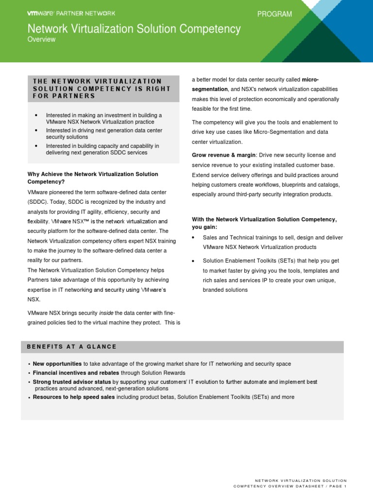Vmware Network Virtualization Competency | PDF | Trademark | Computing