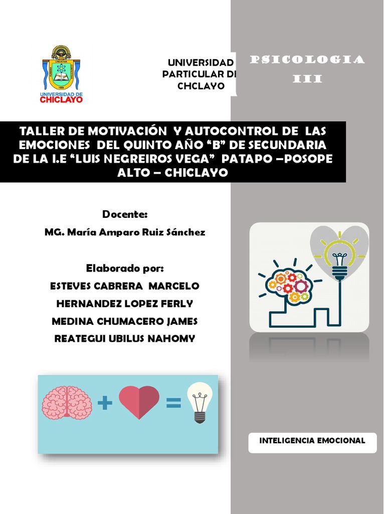 Taller de Inteligencia Emocional | PDF | Las emociones | Inteligencia ...
