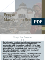 Pengantar Manajemen Bencana