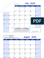 2018 2019 School Calendar