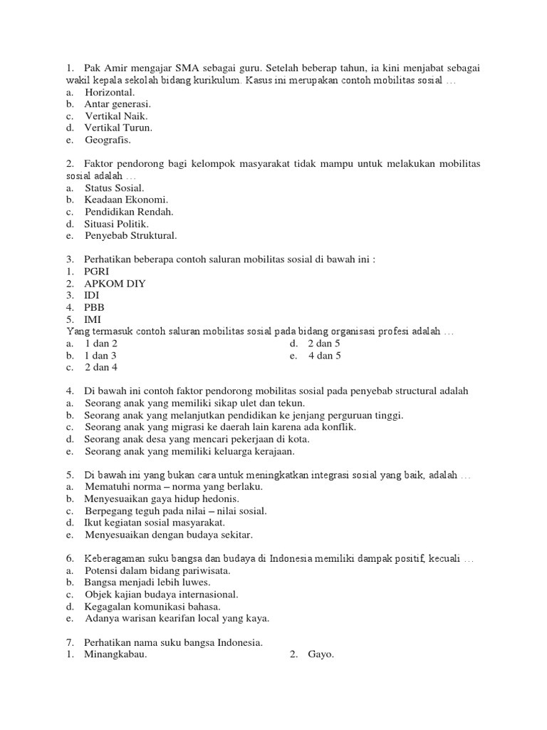Soal Ips