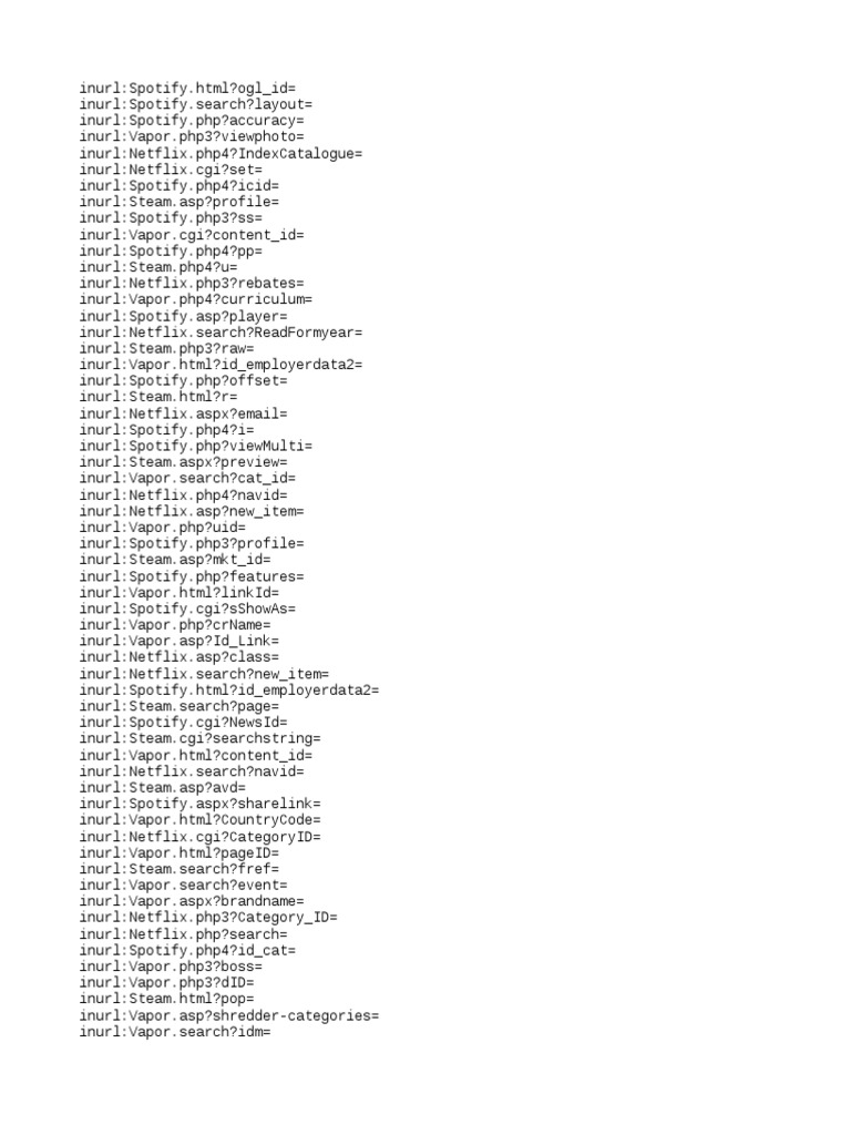 Dork List BY KTYM PDF