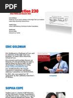 CDA Section 230 Slides IP Institute Final