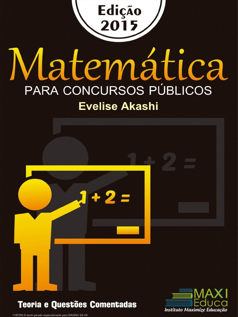Matematica para Concursos PDF | PDF | Equações | Fração (Matemática)