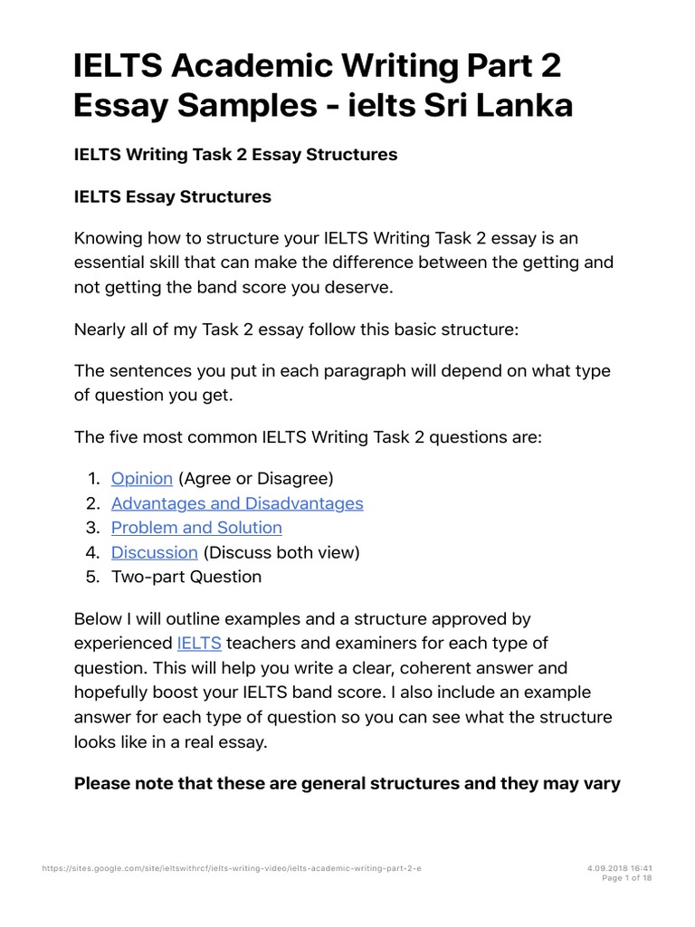 Ielts two part question essay sample picture