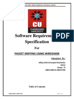 Software Requirements Specification: Packet Sniffing Using Wireshark