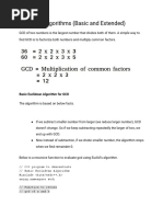 Extended Euclidean Algorithm