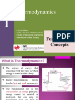 Thermodynamics: Fundamental Concepts
