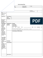 Template Instructional Plan For Norsu