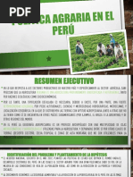 Política Agraria en El Perú