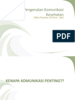 Pengenalan Komunikasi Kesehatan