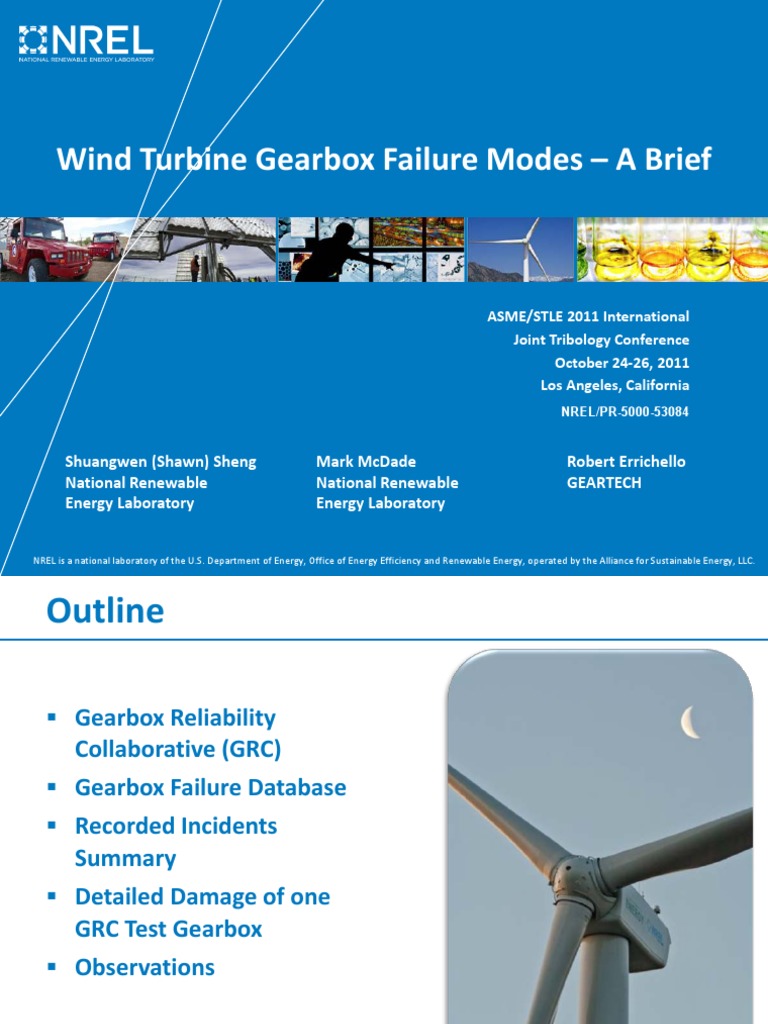 Wind Turbine Gearbox Failure Analysis | PDF | Wear | Fracture