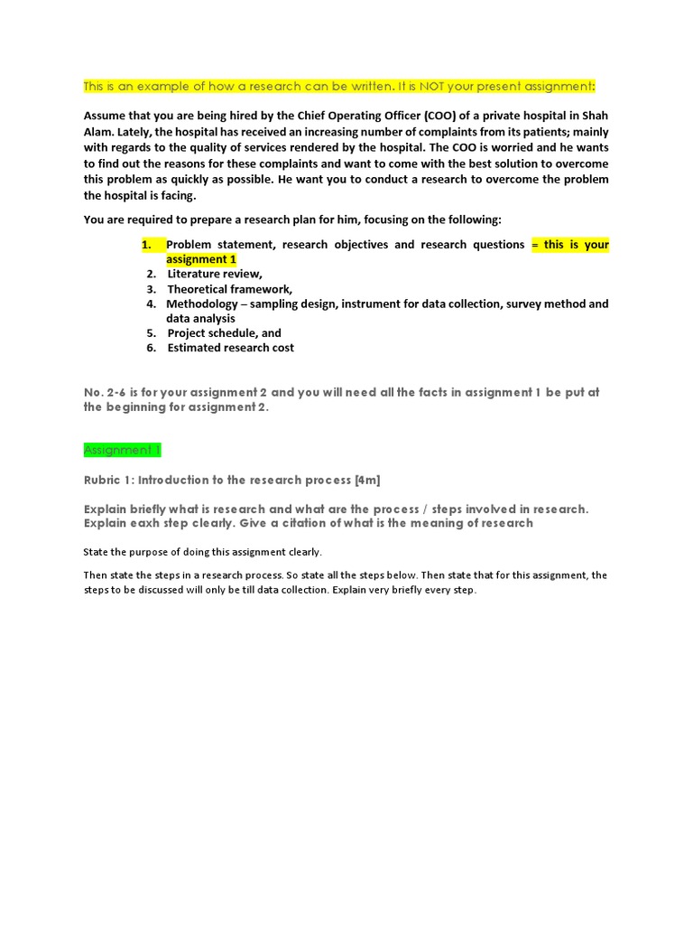 Example of An Assignment | PDF | Hospital | Methodology