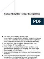 Metastase Hepar Subsentimeter