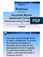 Workshop Securities Market Awareness Campaign: Welcome