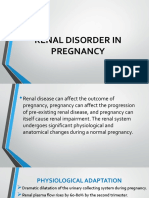 Renal Disorder in Pregnancy