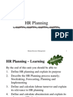 HR Planning & Development