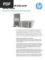 HP Proliant Ml350P Gen8 Server Series: Proven Performance With Maximum Expandability and Availability