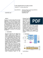 Design of Adsl Modem For Wlan Applications