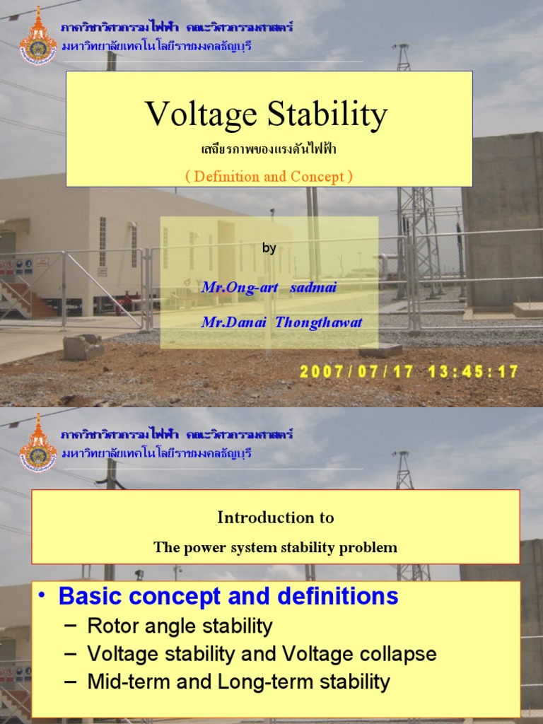 Understanding Voltage Stability Concepts | PDF | Stability Theory ...