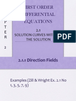 2.1 Solution Curves Without A Solution