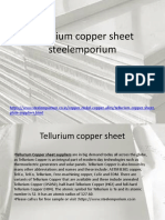 Tellurium Copper Sheet Steelemporium: Plate-Suppliers - HTML