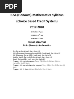 Mathematics Syllabus