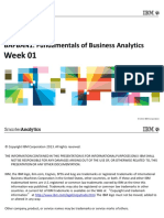 Week 01: BAFBAN1: Fundamentals of Business Analytics