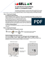 32-Zone LED Wireless Keypad Module MG32WK V1.0 Installation Guide