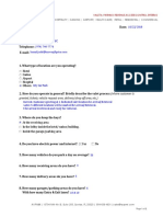 Valet Parking Questionnaire For Clients PDF