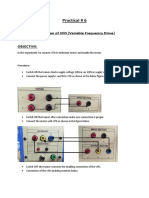 Lab # 6 Connnection of Motor With VFD