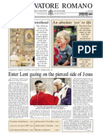 L'Osservatore Romano: Enter Lent Gazing On The Pierced Side of Jesus