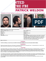 Weldon Wanted Poster