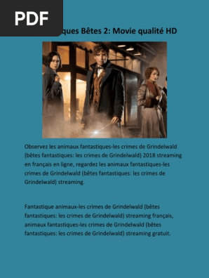 Fantastiques Bêtes 2 Movie Qualité Hd Franchises Warner