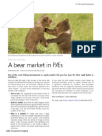 A Bear Market in P/Es: Intellectual Capital Blog