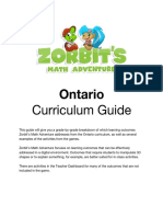 Ontario Curriculum Guide
