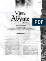 Abyme, Livret Vivre en Abyme