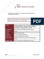 On Exergy Calculations of Seawater With Applications in Desalination Systems