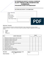 Daftar Tilik Penilaian Sikap