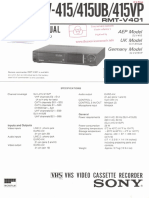 Sony SLV-415 PDF