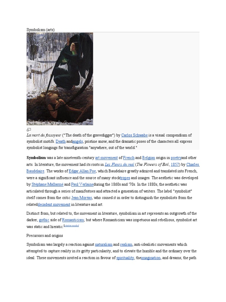 Symbolism in Art and Literature An Overview of the Late 19th Century