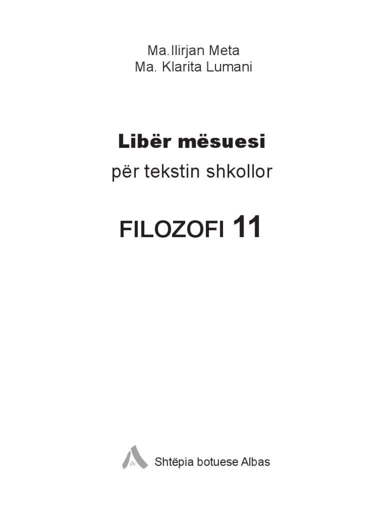 Liber Mesuesi Filozofi 11 Albas PDF
