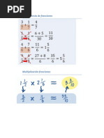 Suma y Resta de Fracciones