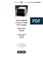 Model 1000/500 Constant Voltage Power Supply Instruction Manual