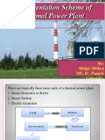 Instrumentation Scheme of Thermal Power Plant: By: Shilpa Mishra ME, IC, Panjab University