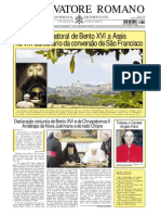 Visita Pastoral de Bento XVI A Assis No VIII Centenário Da Conversão de São Francisco