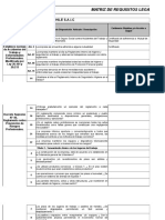 Matriz de Cumplimiento Legal