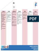 Timetable Hadley Leisure