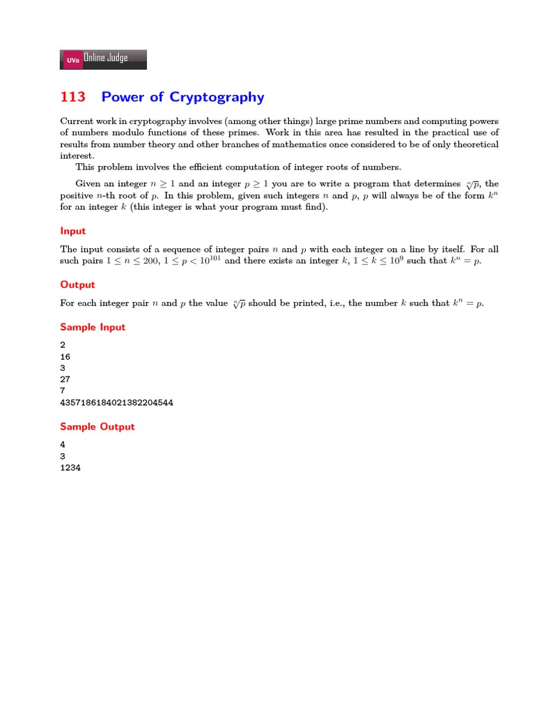 Efficient Integer Root Computation | PDF