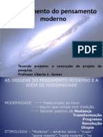 O Nascimento Do Pensamento Moderno